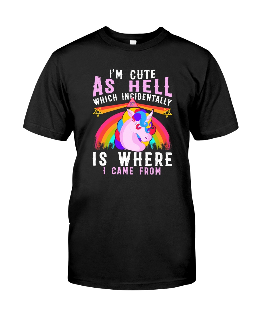 Unicorn cute as hell Classic T-Shirt