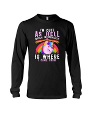 Unicorn cute as hell Long Sleeve Tee thumbnail