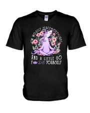unicorn yourself V-Neck T-Shirt thumbnail