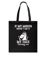 Unicorn my face Tote Bag thumbnail