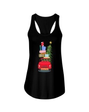 Flamingo Team Drive Xmas Car Ladies Flowy Tank tile