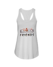 Dog friends Ladies Flowy Tank tile