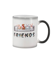 Dog friends Color Changing Mug tile