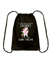 Unicorn calories Drawstring Bag thumbnail