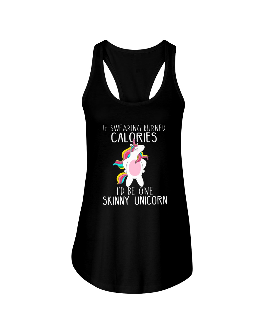 Unicorn calories Ladies Flowy Tank