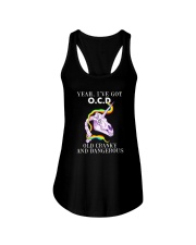 Unicorn o c d Ladies Flowy Tank thumbnail