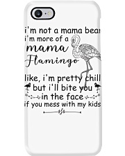 mama flamingo Phone Case tile
