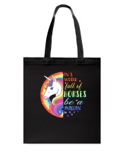 Unicorn in a world Tote Bag thumbnail