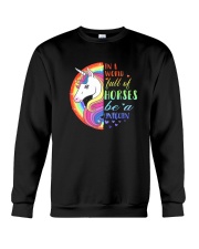 Unicorn in a world Crewneck Sweatshirt thumbnail