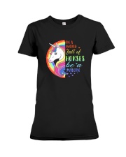 Unicorn in a world Premium Fit Ladies Tee thumbnail