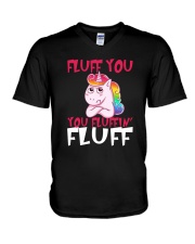 Unicorn fluff V-Neck T-Shirt thumbnail