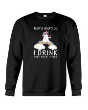 Unicorn i drink Crewneck Sweatshirt thumbnail