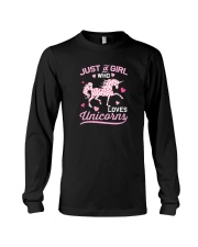 Unicorn just a girl who loves Long Sleeve Tee thumbnail