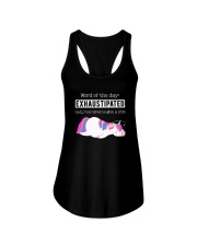 Unicorn exhaustipated Ladies Flowy Tank thumbnail