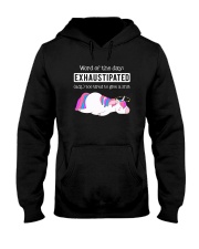 Unicorn exhaustipated Hooded Sweatshirt thumbnail