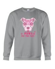 Cancer dog paw Crewneck Sweatshirt tile