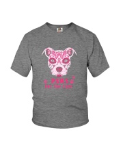 Cancer dog paw Youth T-Shirt tile