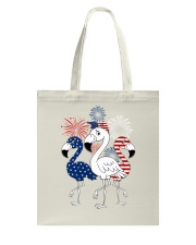 Flamingos 4july Tote Bag tile