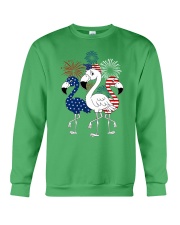 Flamingos 4july Crewneck Sweatshirt tile