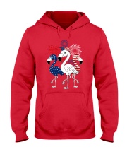 Flamingos 4july Hooded Sweatshirt tile