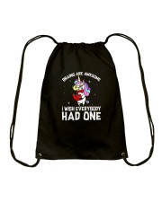 Unicorn had one Drawstring Bag thumbnail
