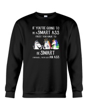 Unicorn be smart Crewneck Sweatshirt thumbnail