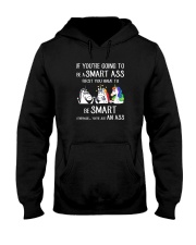 Unicorn be smart Hooded Sweatshirt thumbnail