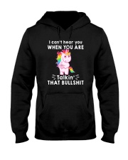 Unicorn talkin that bullshit Hooded Sweatshirt tile