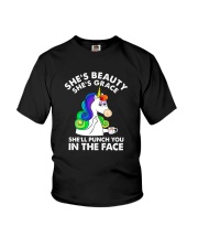 Unicorn in the face Youth T-Shirt thumbnail