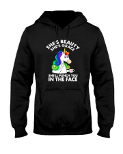 Unicorn in the face Hooded Sweatshirt thumbnail