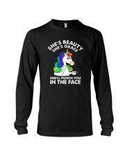 Unicorn in the face Long Sleeve Tee thumbnail