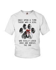 Once upon a time dogs and horses Youth T-Shirt tile