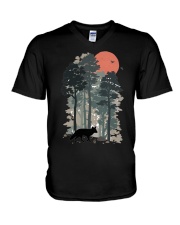 Fox Forest V-Neck T-Shirt tile