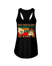 Best Sheltie Dad Ladies Flowy Tank tile
