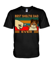Best Sheltie Dad V-Neck T-Shirt tile