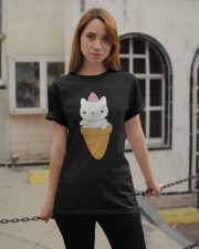 Ice Cat Classic T-Shirt apparel-classic-tshirt-lifestyle-19