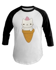 Ice Cat Baseball Tee tile