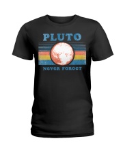Pluto Never Forget Ladies T-Shirt tile