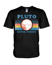 Pluto Never Forget V-Neck T-Shirt tile