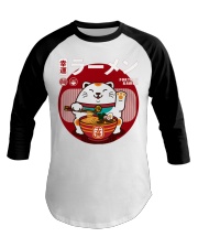Ramen Japanese Cat Baseball Tee tile