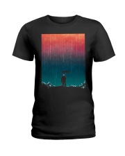 Astronaut Rain Ladies T-Shirt tile