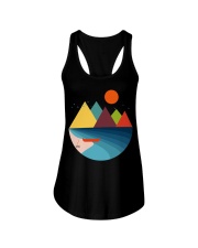Silent Beach Ladies Flowy Tank tile