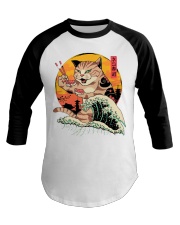 Sushi Big Cat Baseball Tee tile