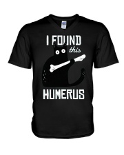 Cat Humerus V-Neck T-Shirt tile