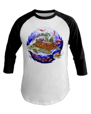 Sea Turtle Ocean Baseball Tee tile