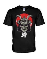 Samurai Skull V-Neck T-Shirt tile