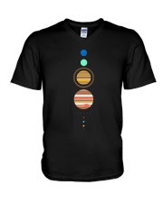 Minimal Solar System V-Neck T-Shirt tile