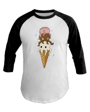 Octopus Ice Cream Baseball Tee tile