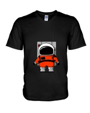 Moon Little Man V-Neck T-Shirt tile