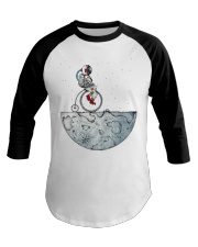 Astronaut Bike Baseball Tee tile
